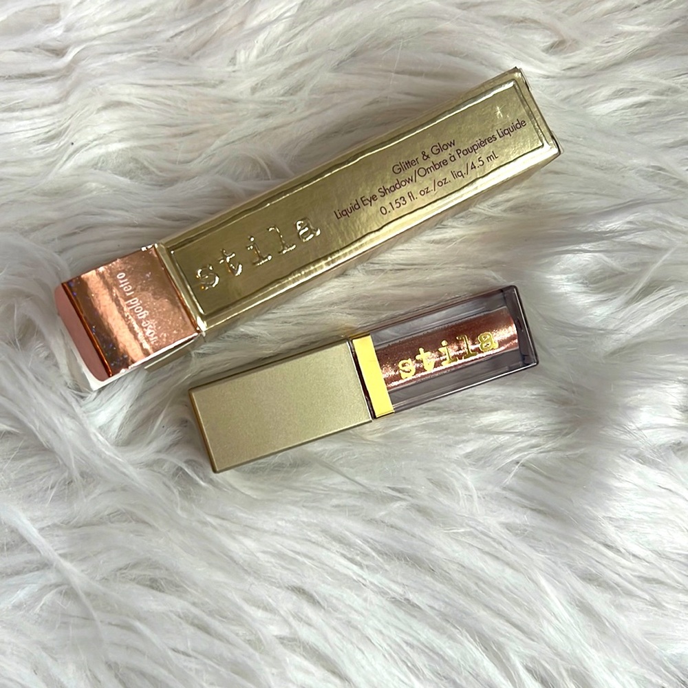 ⭐️NEW IN BOX⭐️ STILA | GLITTER & GLOW EYE SHADOW | ROSE GOLD RETRO
